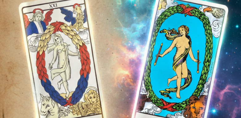 What is the difference between the Tarot de Marseille and the Rider Waite tarot?