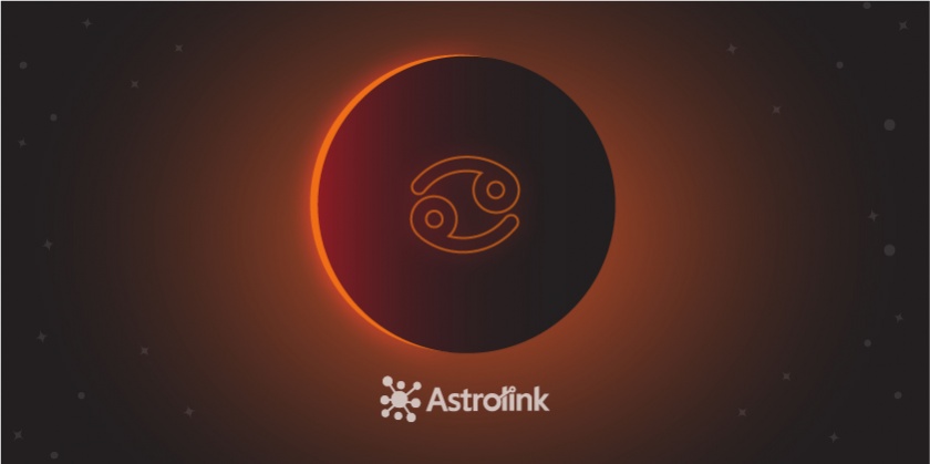 Eclipse Solar Parcial e Lua Nova em Câncer